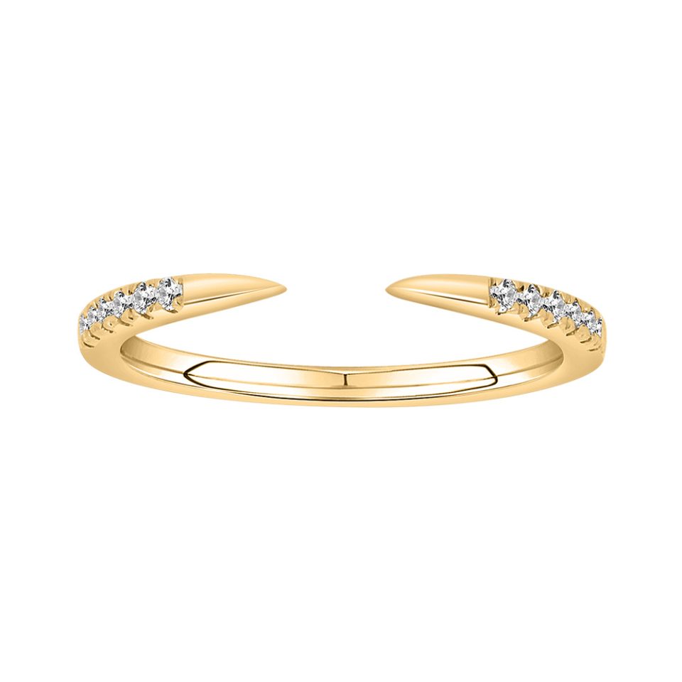.12 Carat TW Diamond Open Stacking Band in 14kt Yellow Gold