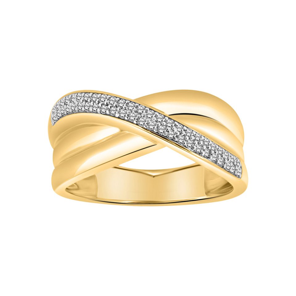 Diamond Ring with .20 Carat TW in 14kt Yellow Gold