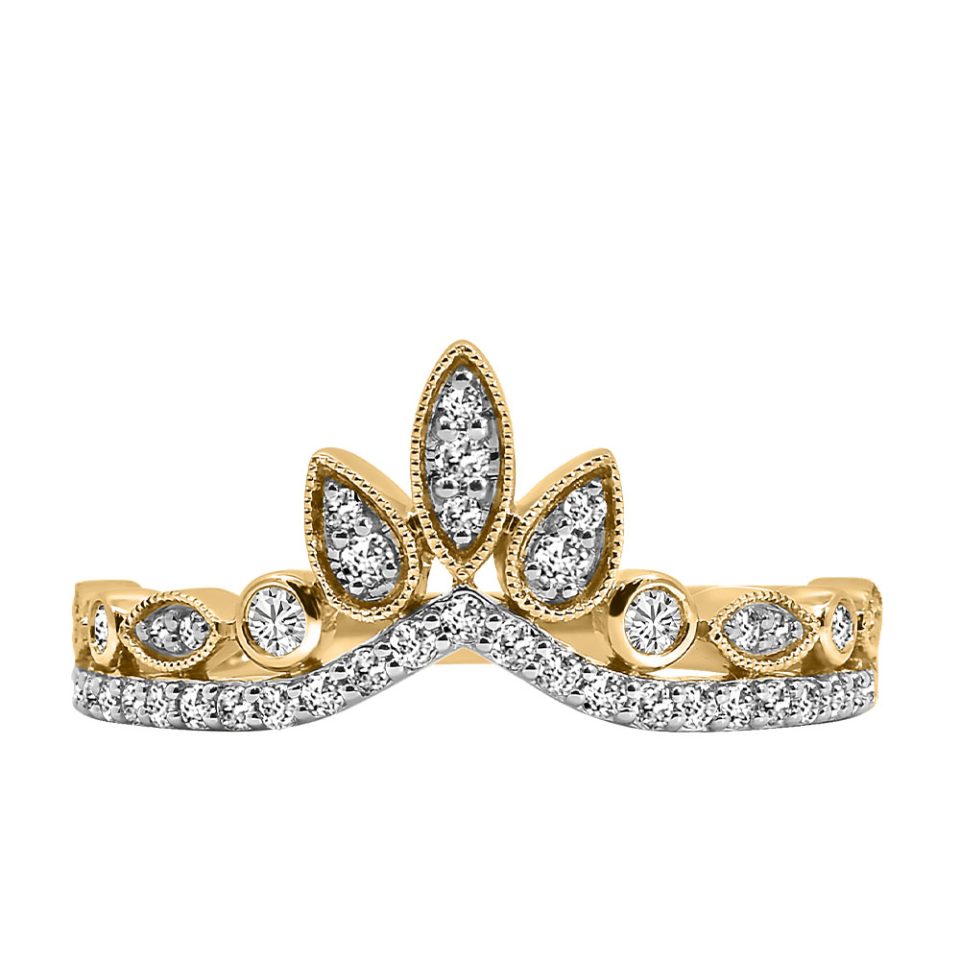 Ring with .33 Carat TW of Diamonds in 14kt Yellow Gold