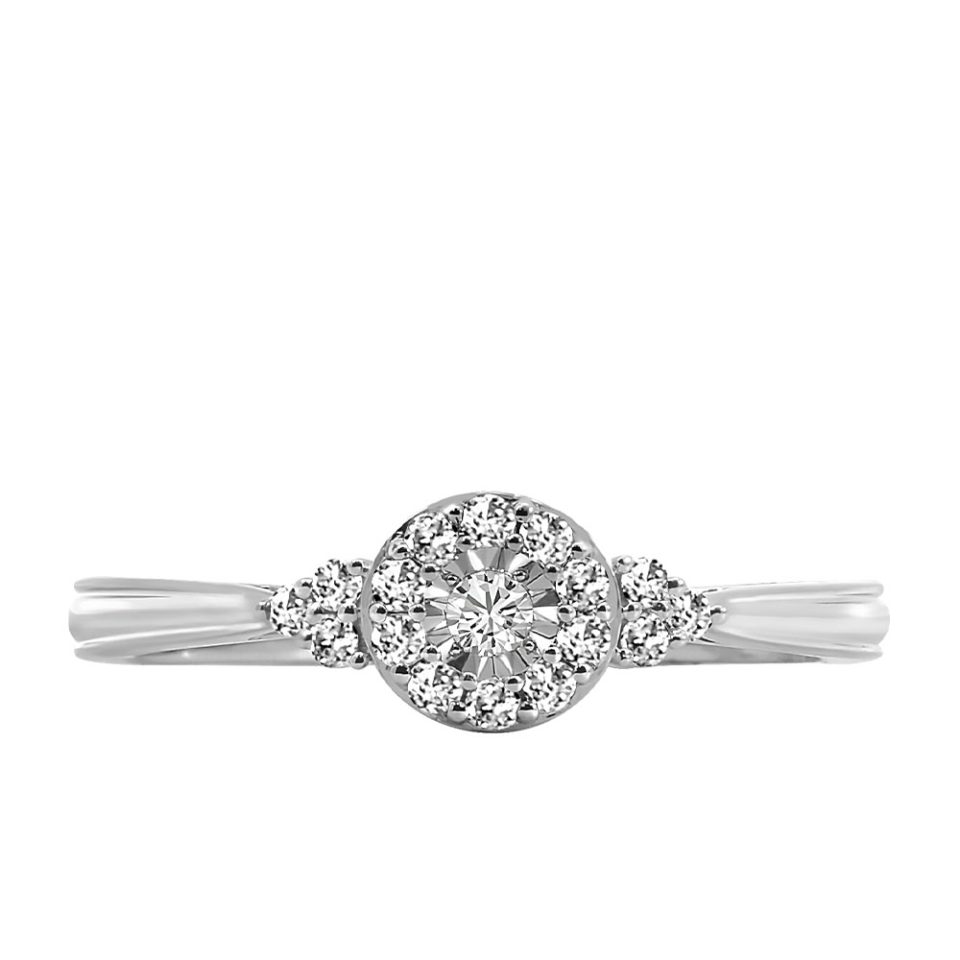 Ring with .20 Carat TW of Diamonds in 10kt White Gold