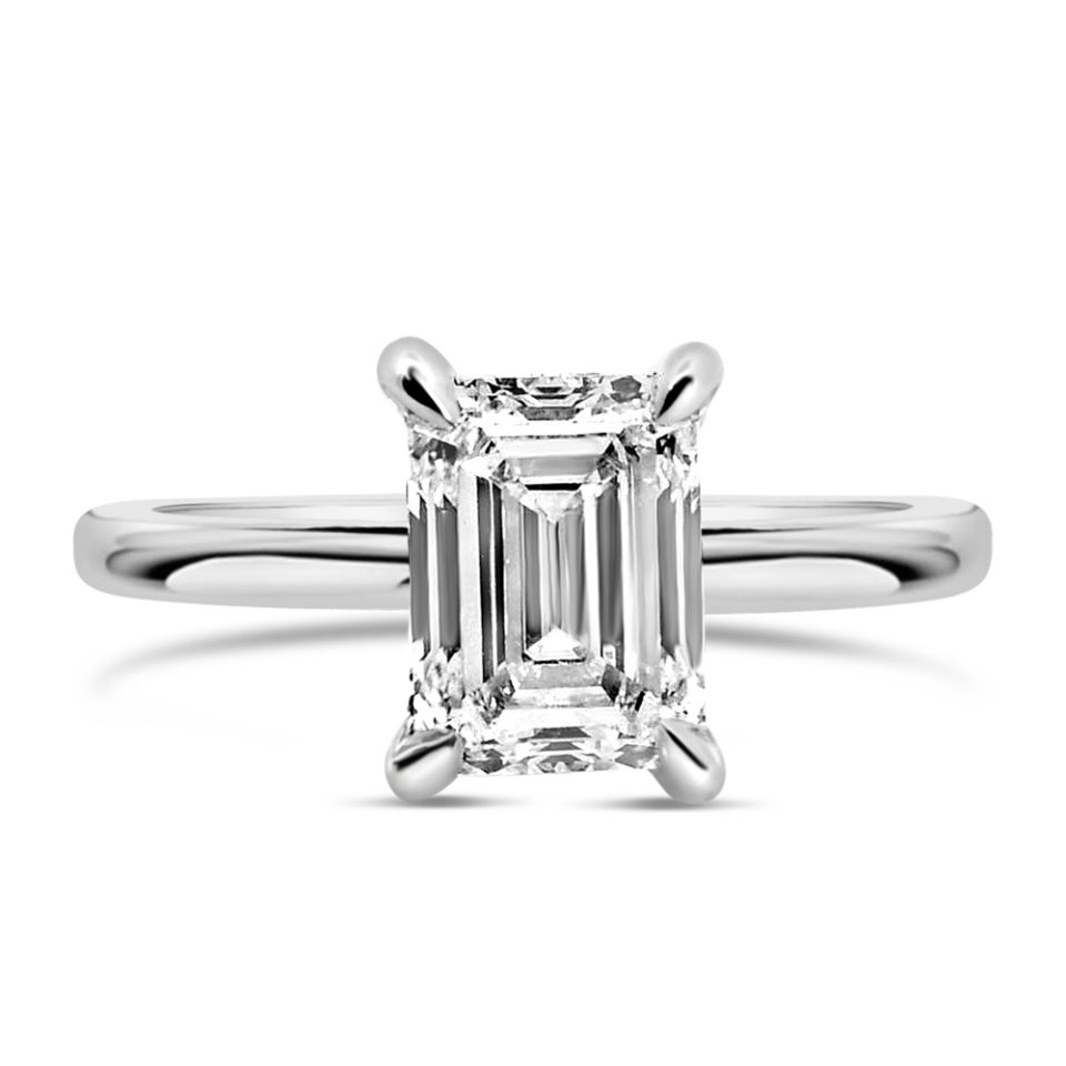 Ring with 2.14 Carat TW of Lab Created Diamonds in 14kt White Gold