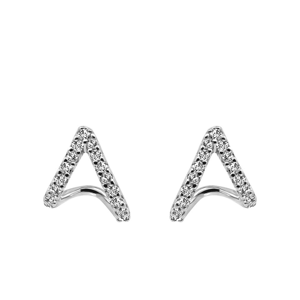 Earrings with Cubic Zirconia in Sterling Silver