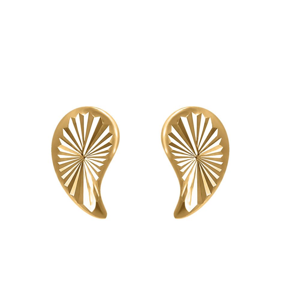 Shell Earrings in Gold Plated Sterling Silver
