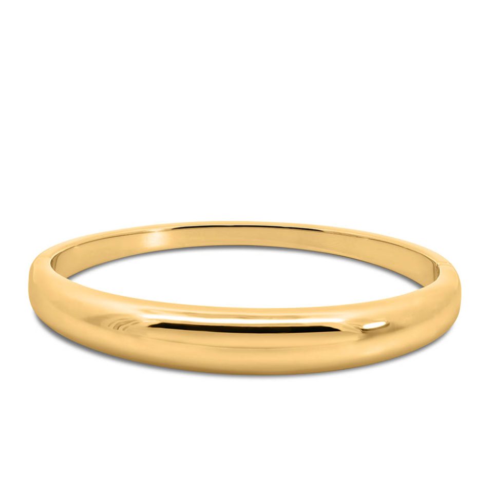 4-10MM Alina Dome Bangle in Gold Plated Sterling Silver