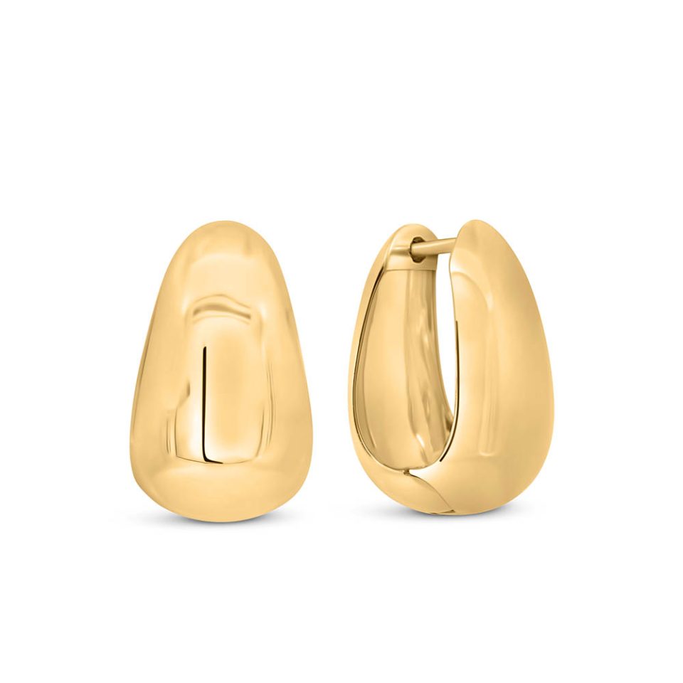 7-15MM Aria Hoop Earrings in Gold Plated Sterling Silver