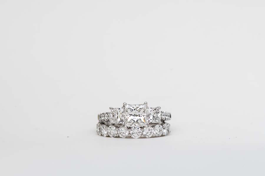 Ring with 3.00 Carat TW of Lab Created Diamonds in 14kt White Gold