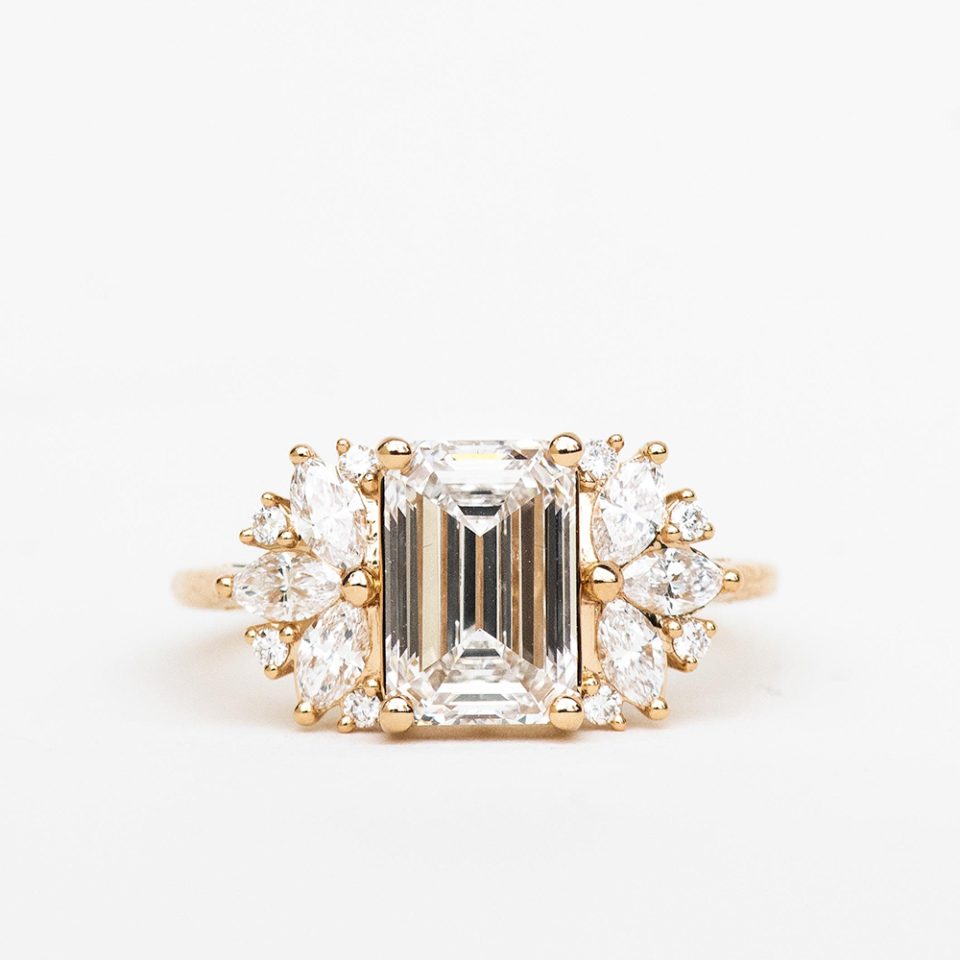 Ring with 3.10 Carat TW of Lab Created Diamonds in 14kt Yellow Gold