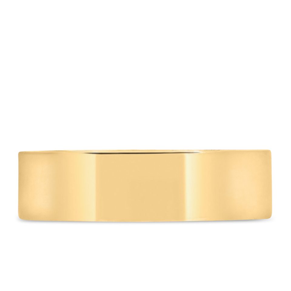 6MM Comfort Fit Wedding Band in Yellow Gold